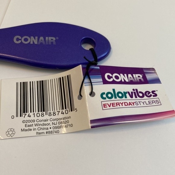 Conair Color Vibes Purple Hair Brush Everyday Stylers NWT - Picture 5 of 9